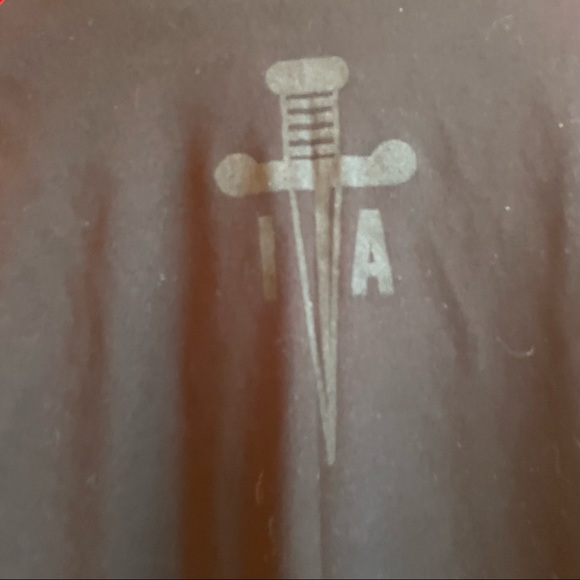 Ink Addict Mens Large red black raglan - Picture 3 of 5